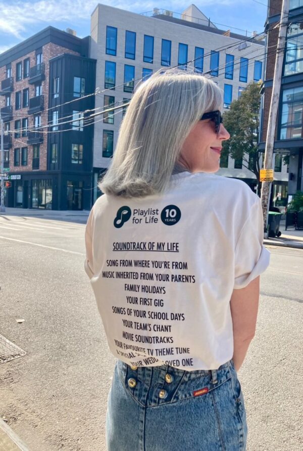 ‘What’s on your playlist?’ T-shirt - Image 4