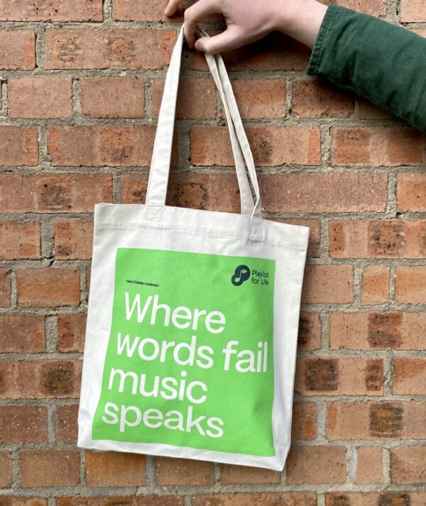 Tote Bag (Limited Edition) - Where words fail music speaks - Image 2