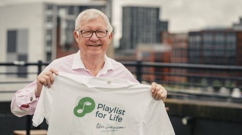 Football legend Sir Alex Ferguson signs on as ambassador for music and dementia charity Playlist for Life.
Picture: Jamie Simpson / Playlist for Life